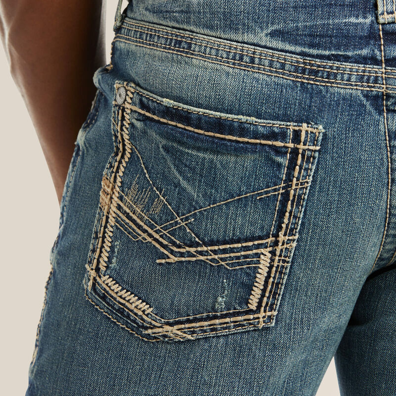 Mens Ariat M5 Slim Gambler Stackable Straight Leg Jeans
