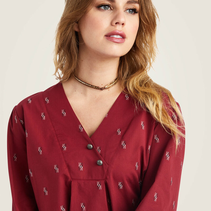 Ariat Women Peasant Top Chimayo Blouse 10042141