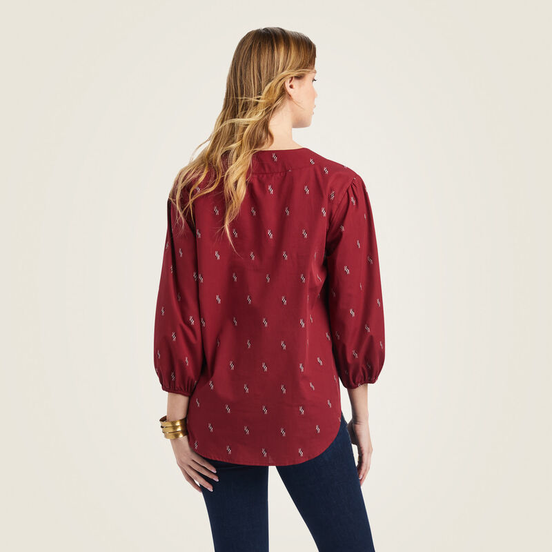 Ariat Women Peasant Top Chimayo Blouse 10042141