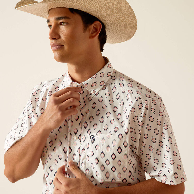 Ariat Men's Terrance Classic Fit White Shirt 10048372