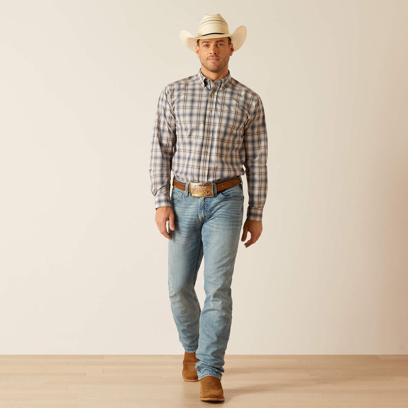 Ariat Mens Pro Dash LS Shrt Navy 10048430