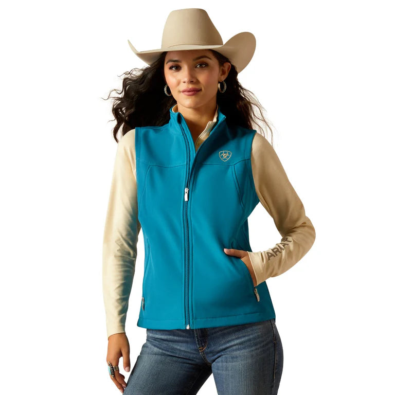 Ariat Ocean Depths/Retro Ranch Print New Team Women's Softshell Vest 10052787