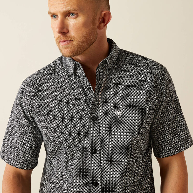 Ariat Men's Gene Short Sleeve Shirt Black 10054679