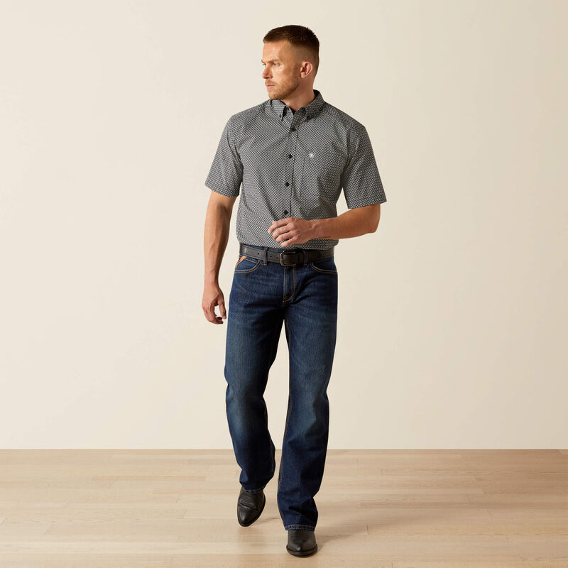 Ariat Men's Gene Short Sleeve Shirt Black 10054679