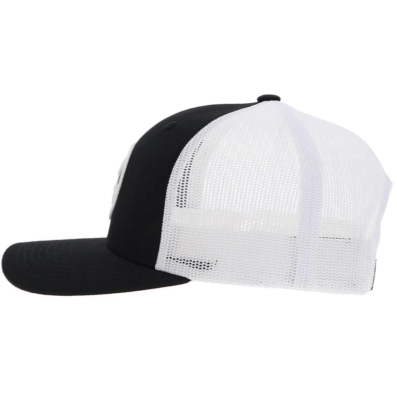 Hooey O-Classic" Hat Black/White w/White Circle Logo 2309T