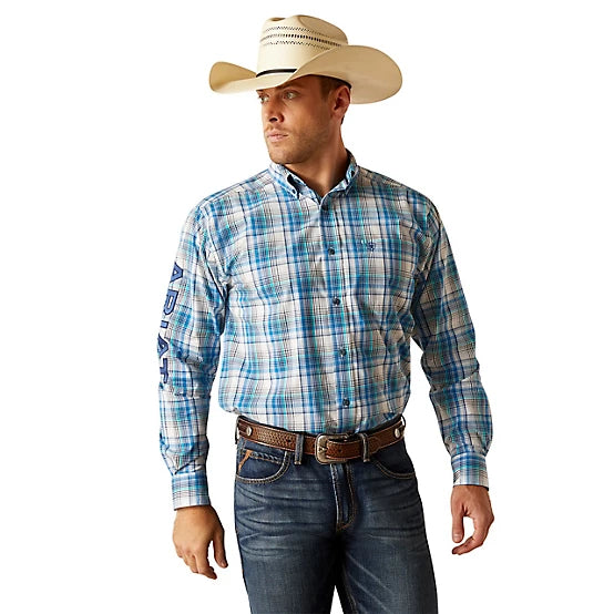 Ariat Mens Pro Team Griffen Long Sleeve White 10048390