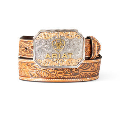 ARIAT A1042208 MENS TOOLED BELT