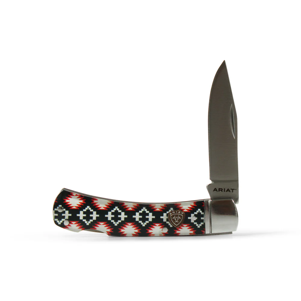 Ariat Southwest Logo Shield Folding Knife a710011297-L