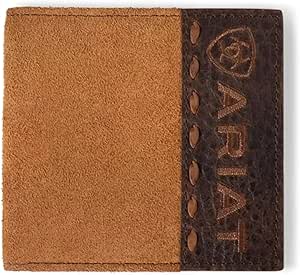 ARIAT Large Bifold Roughout Crocodile Wallet Tan A3561008