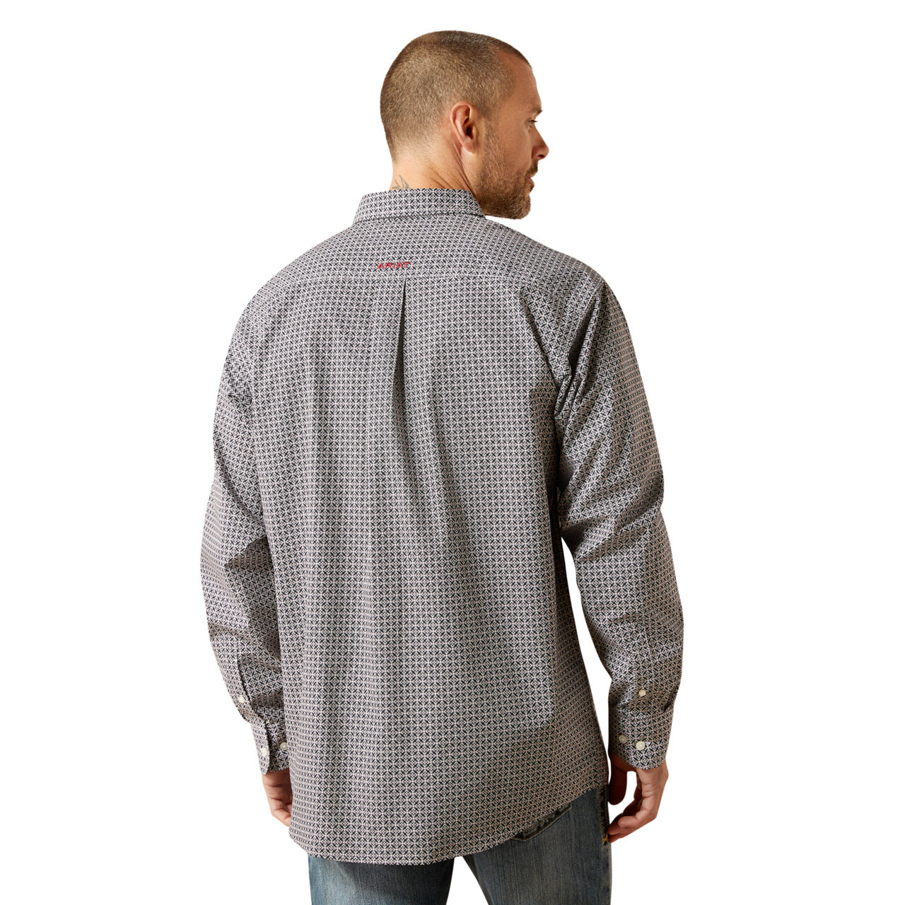 ARIAT MEN’S BLACK CLASSIC FIT TOBIAS LONG SLEEVE SHIRT 10065855