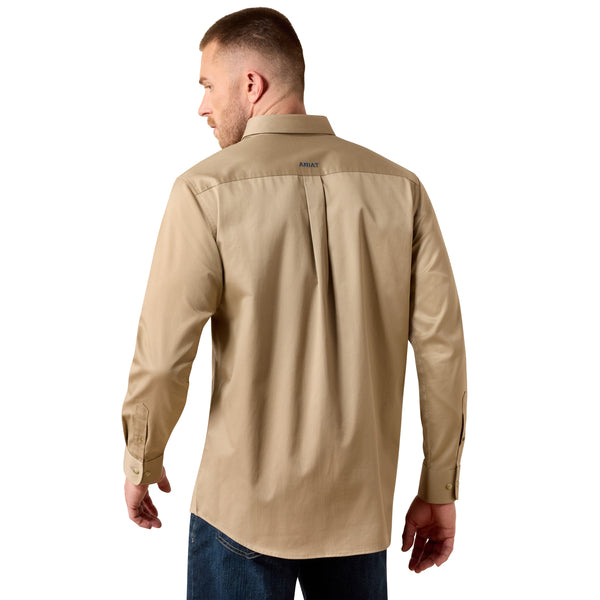 ARIAT MEN'S TEAM LOGO TWILL LONG SLEEVE SHIRT 10079478