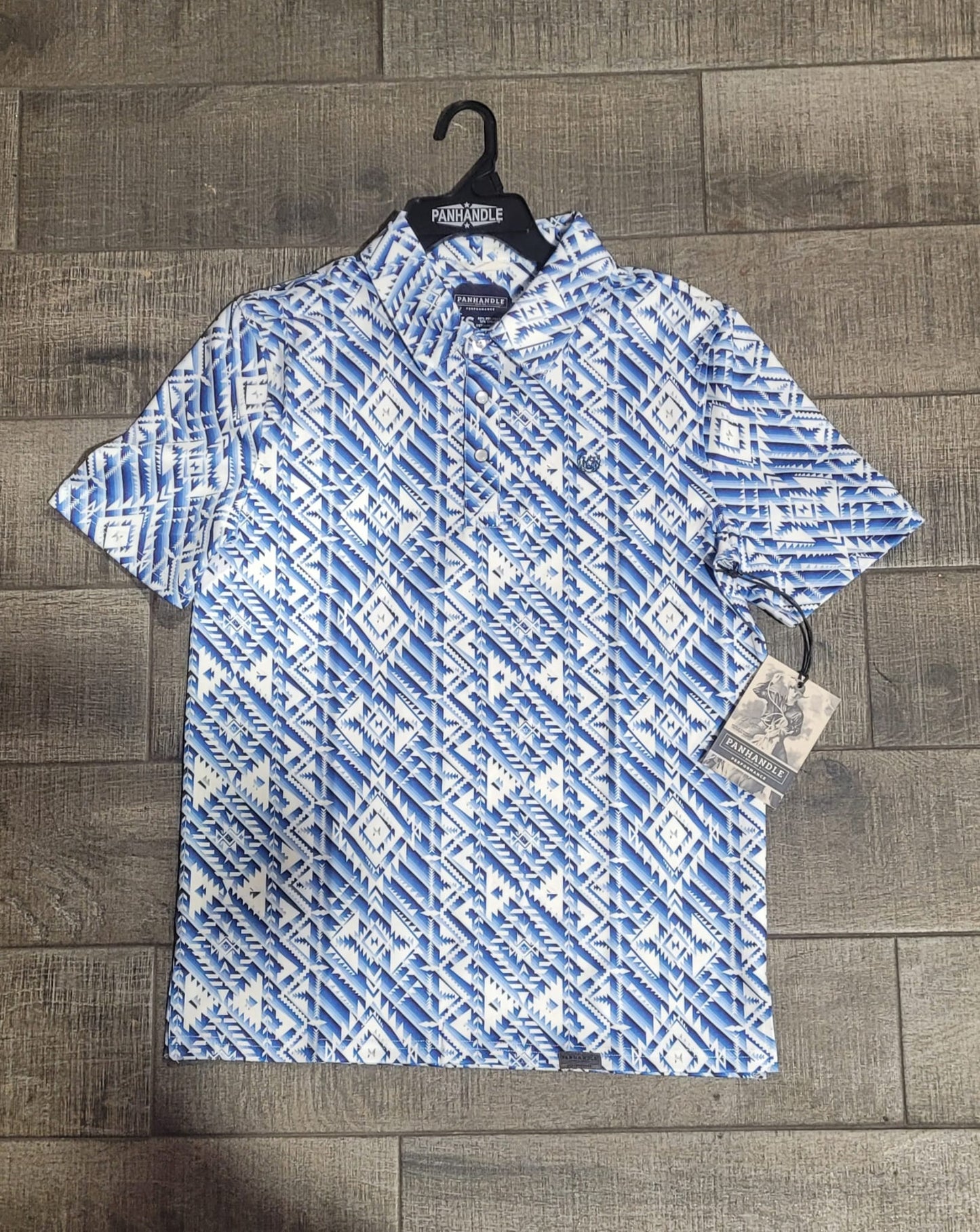 Panhandle Men's Denim Polo Blue TM51T03526