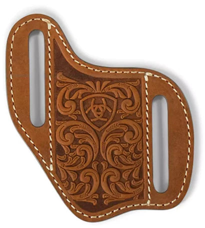 Ariat A1802844 Knife Sheath Leather Embossed Floral Brown