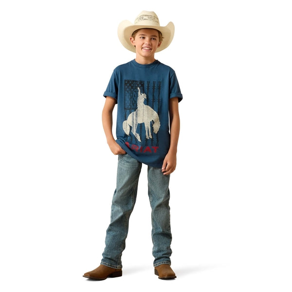 Ariat Boys Flag Bronco T Shirt 10071184