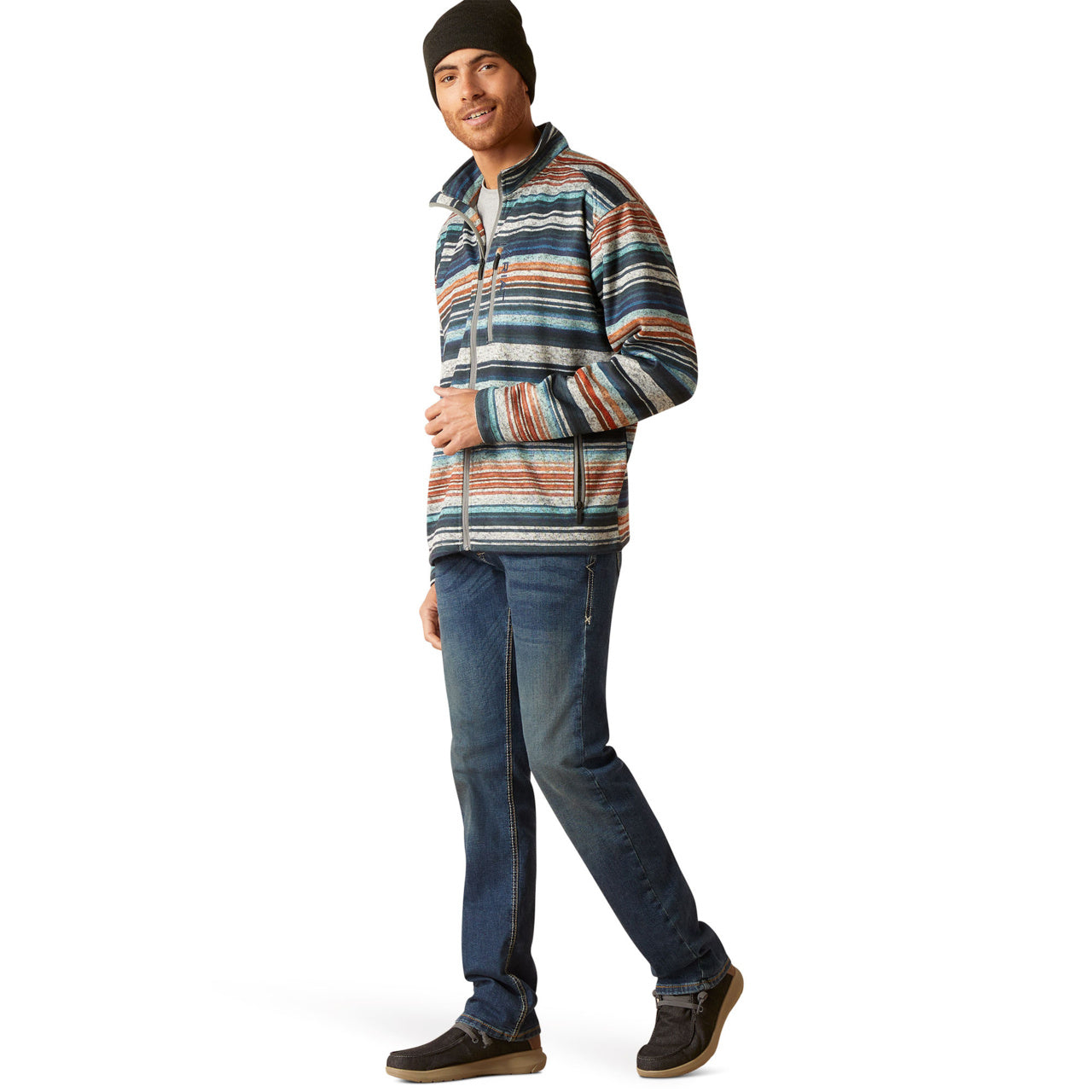 Ariat Men's Caldwell Jetty Grey Heather Full Zip Jacket 10046716