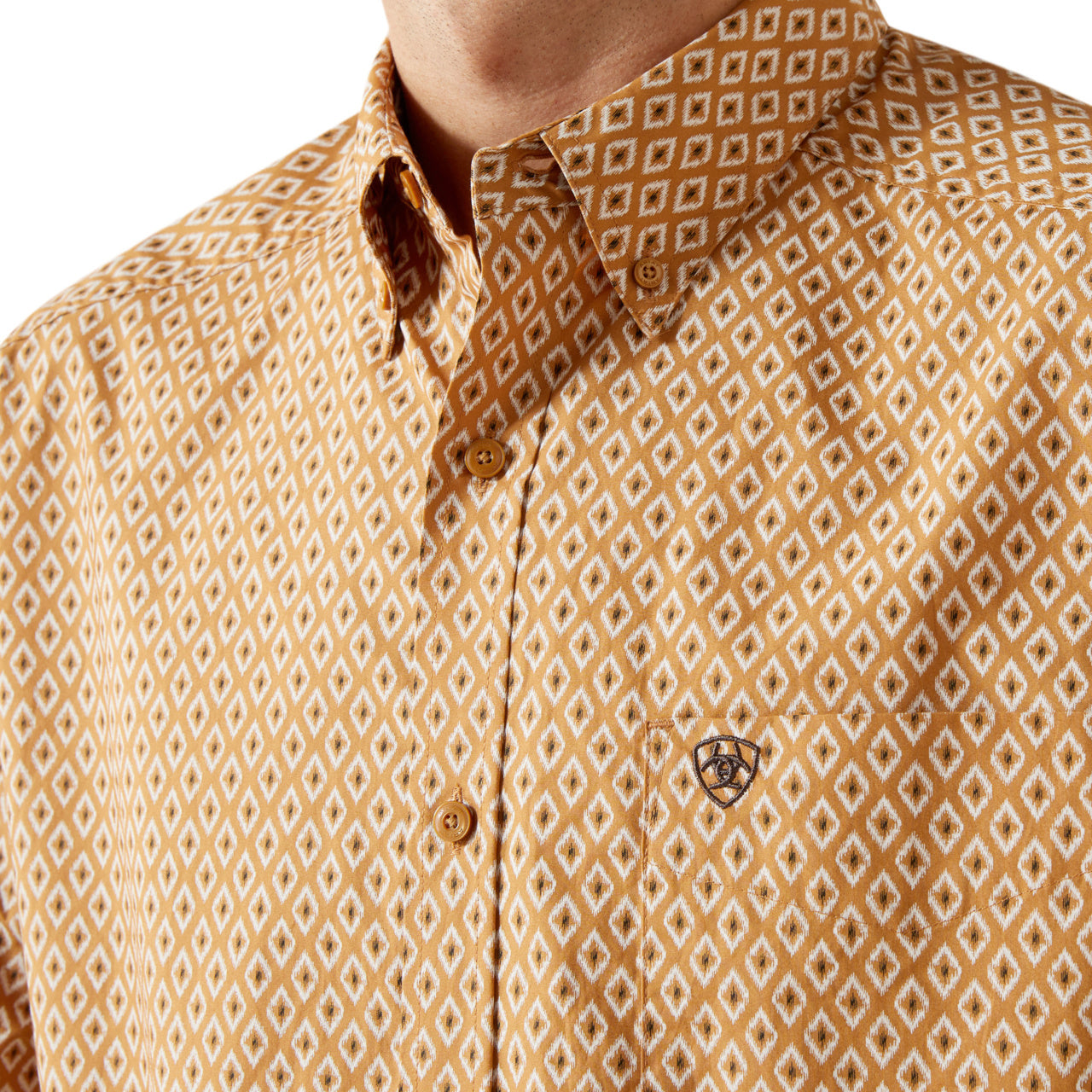 Ariat Mens Burnis Long Sleeve Shirt Tan 10062211