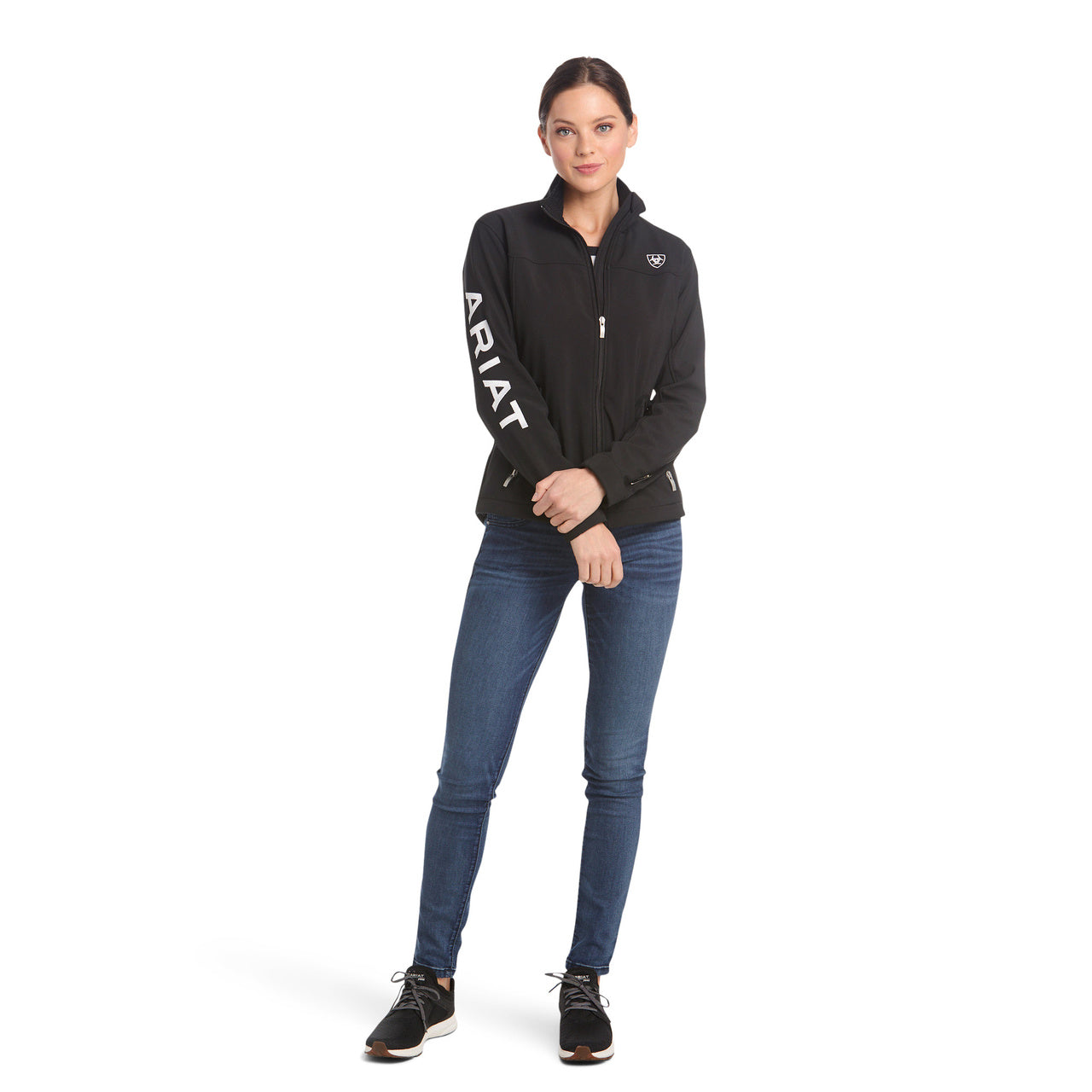 Ariat Women's Softshell Team Logo Black Jacket 10019206