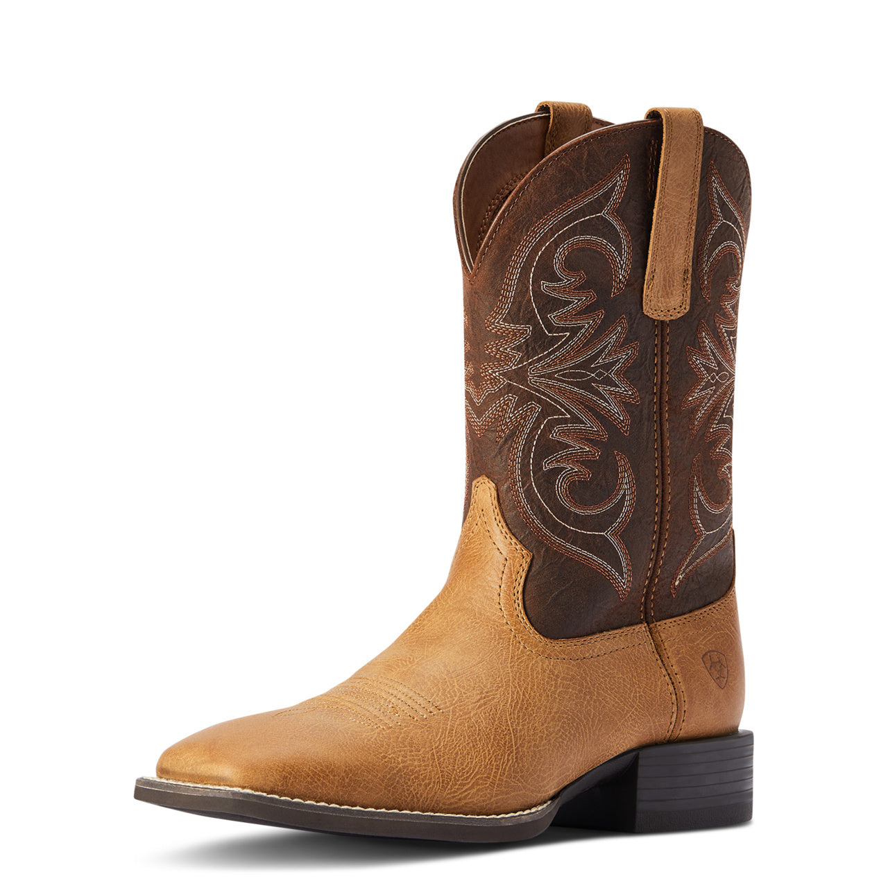 Ariat® Men's Sport Pardner Matte Tan & Brown Square Toe Boots 10042392