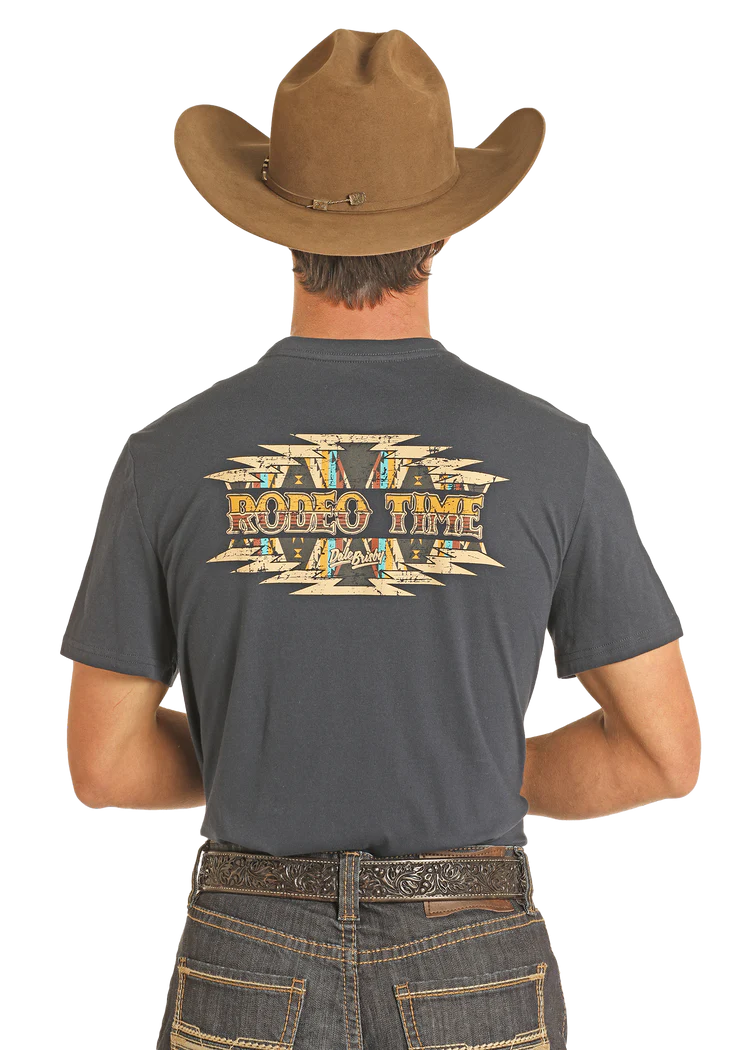 Rock & Roll Navy BU21T05040 Dale Graphic Tee