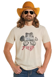 Rock & Roll Mens Pow Pow Graphic Tee BU21T07452