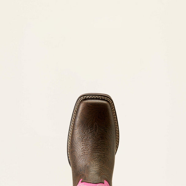 Ariat Women's Buckley Western Boot 10050886 - Bronze Age/Blushing Pink