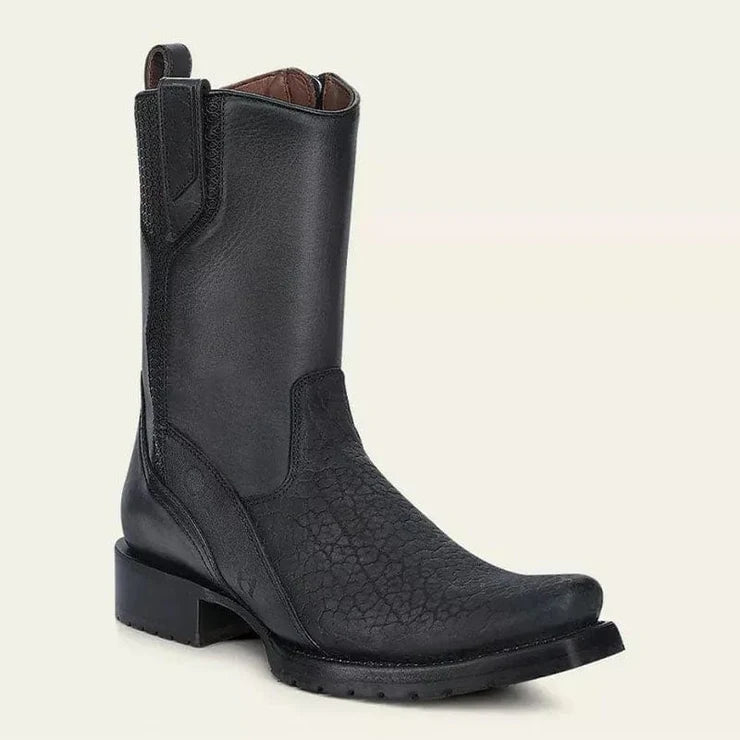 Casual Genuine Leather Bull-Neck Ankle Boots For Men