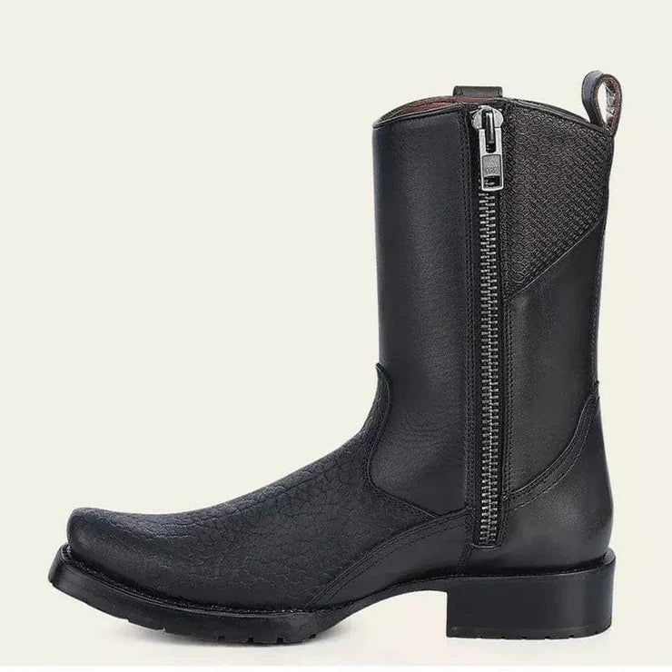 Casual Genuine Leather Bull-Neck Ankle Boots For Men
