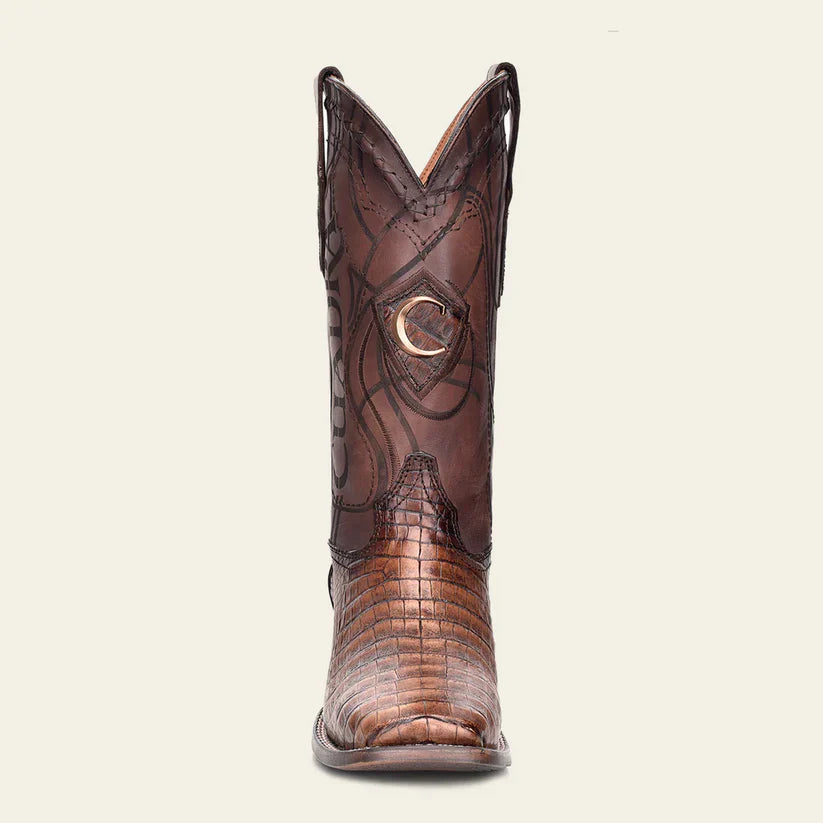 Cuadra CU620 MEN Porto Maple Caiman Laser & Embroidery Square Toe