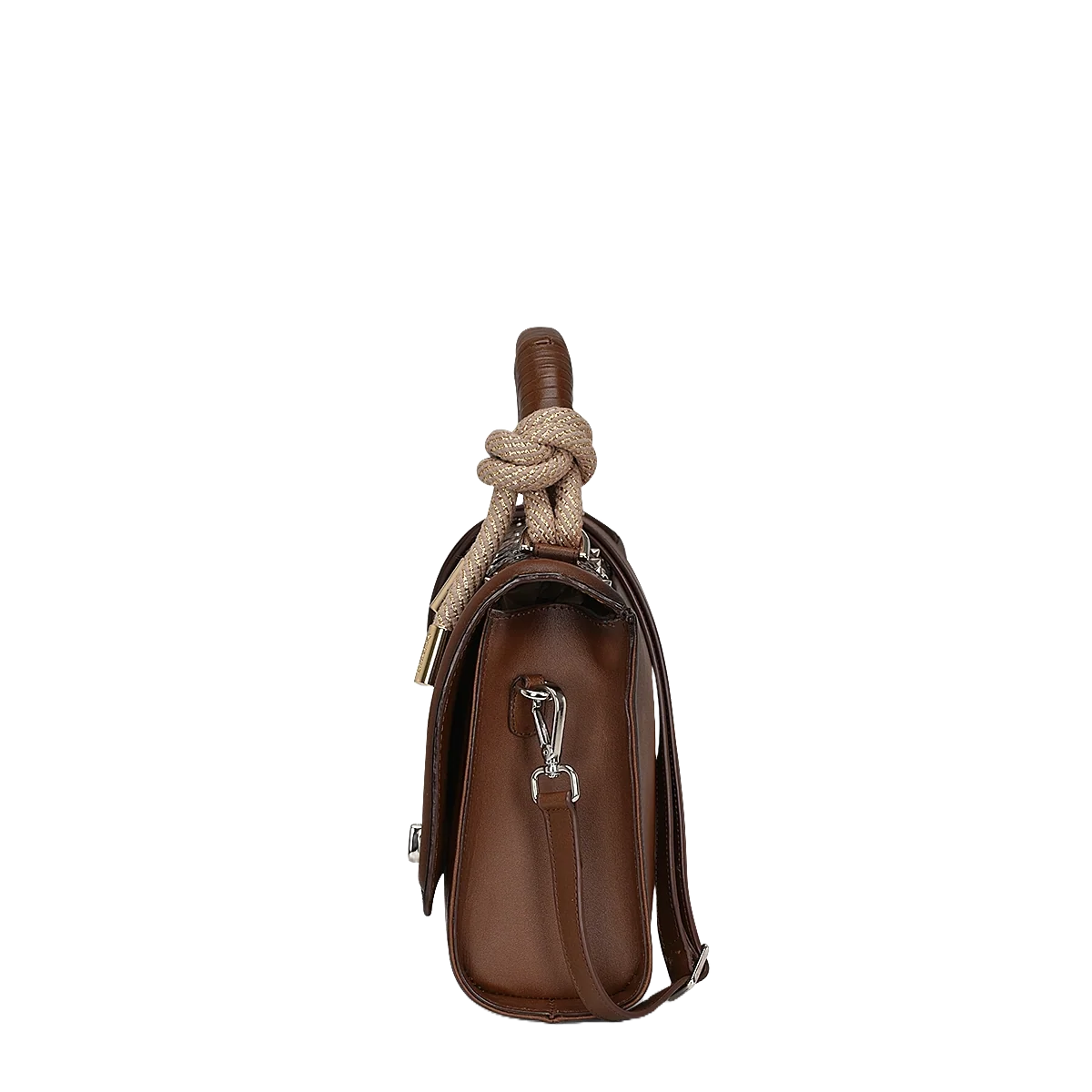 Cuadra Ladies Woven Crystalized Chocolate Brown Bag DU581