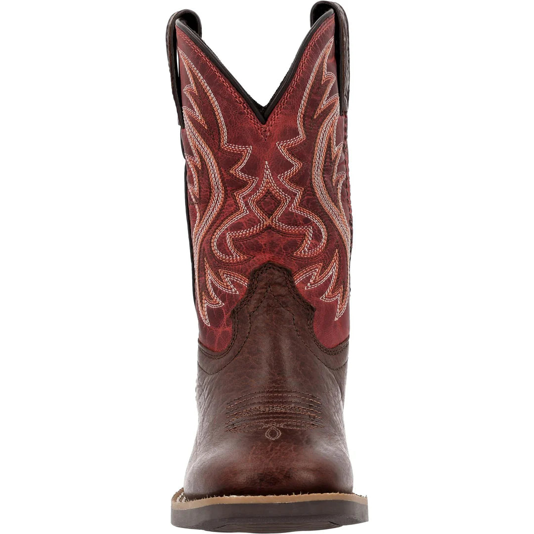 Durango Little Shyloh Dynamite Red & Mahogany Western Boot DBT0251C