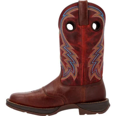 Rebel by Durango Burnished Pecan Fire Brick Western Boot 12" WSTRN Medium DDB0391