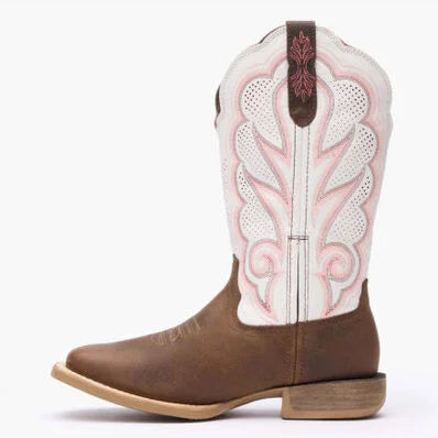 DURANGO MEN BROWN / WHITE 12" WSTRN Wide DDB0392