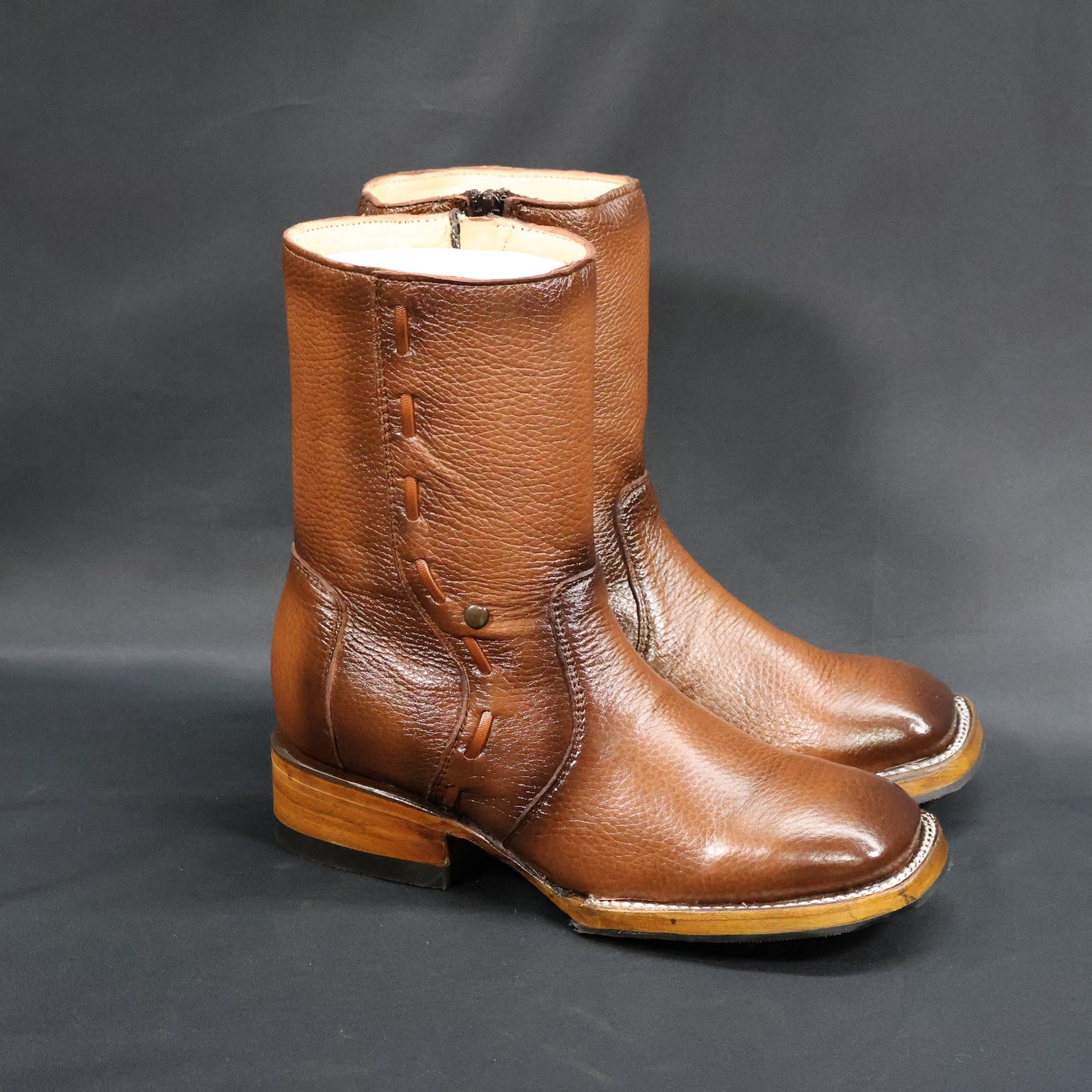 Cowboy City Boots Men Deer Brandy Vegas/Bulldog