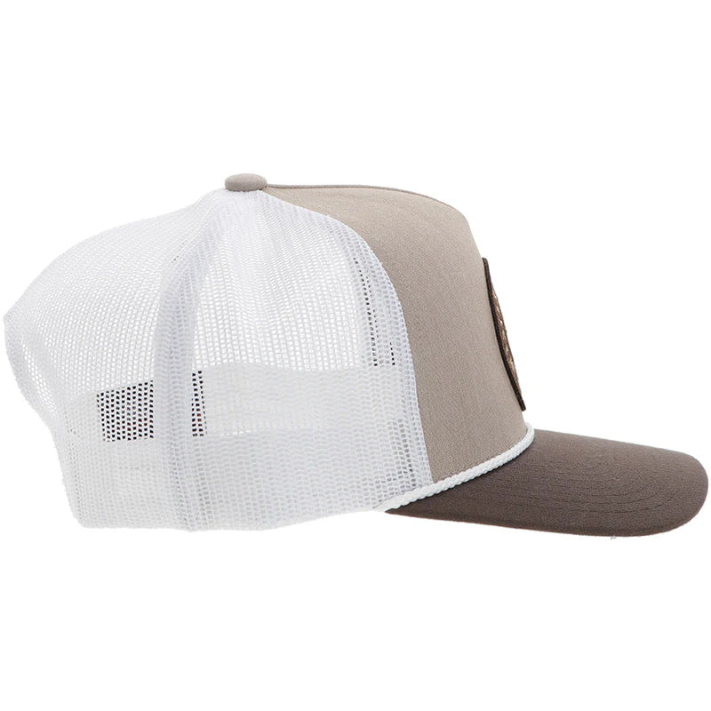 2426T-TNWH "Quanah" Hat Tan/White w/Brown/White Circle Patch