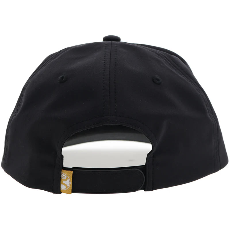 6023T-BK Habitat Black 5-Panel Trucker with Multi Color Oval Patch
