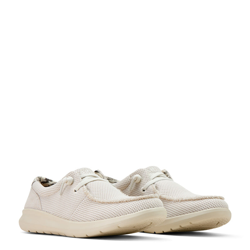 Ladies Hilo Cream Mesh Casual Shoe