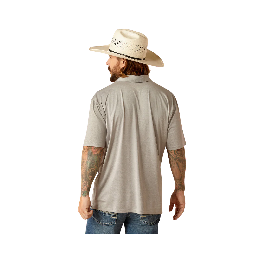 Ariat Mens Charger 2.0 SS Polo Silver Lining 10048729