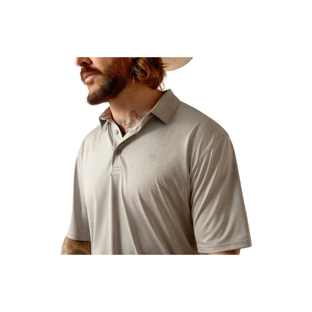 Ariat Mens Charger 2.0 SS Polo Silver Lining 10048729
