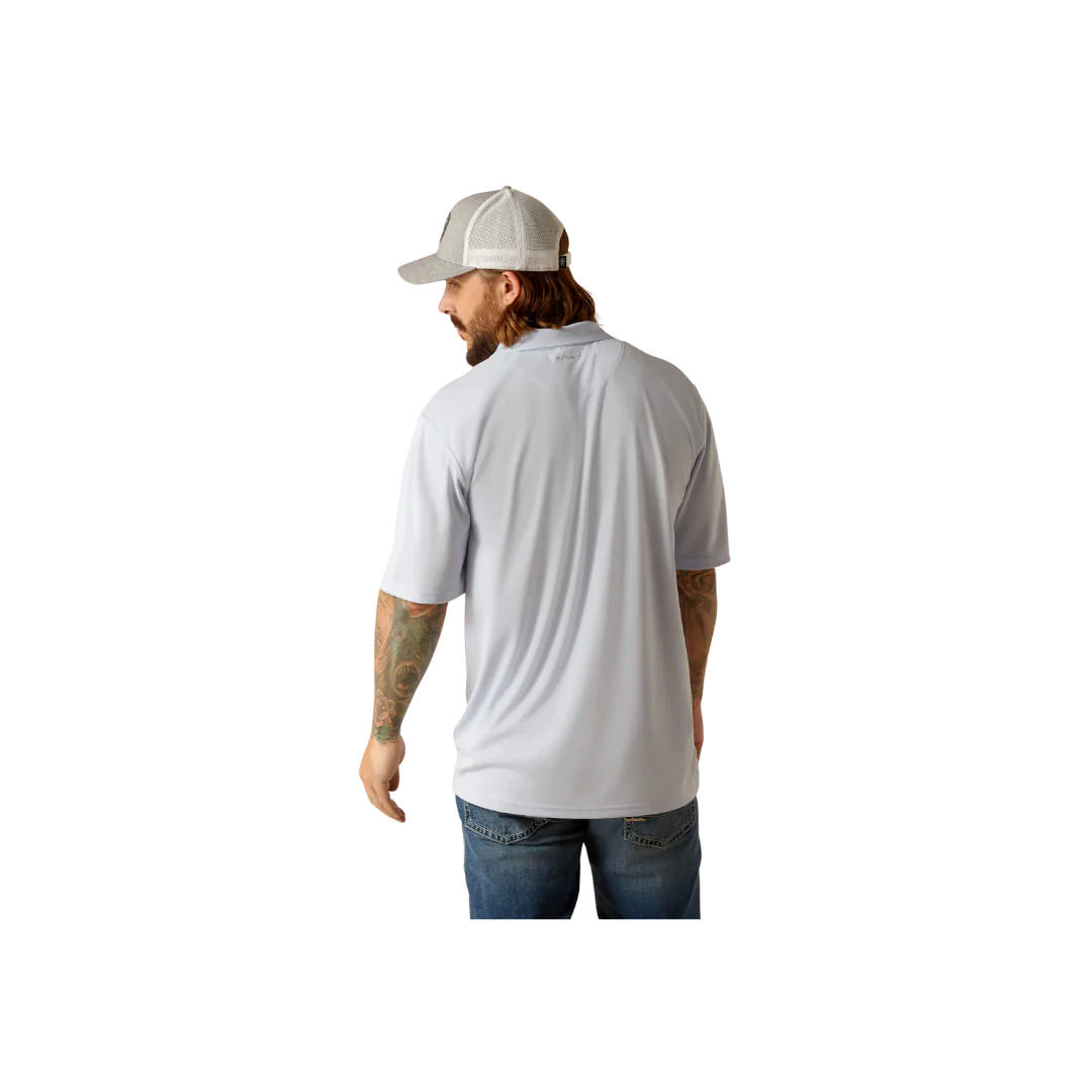 Ariat Men's Tek Short Sleeve Polo Slipstream 10048834