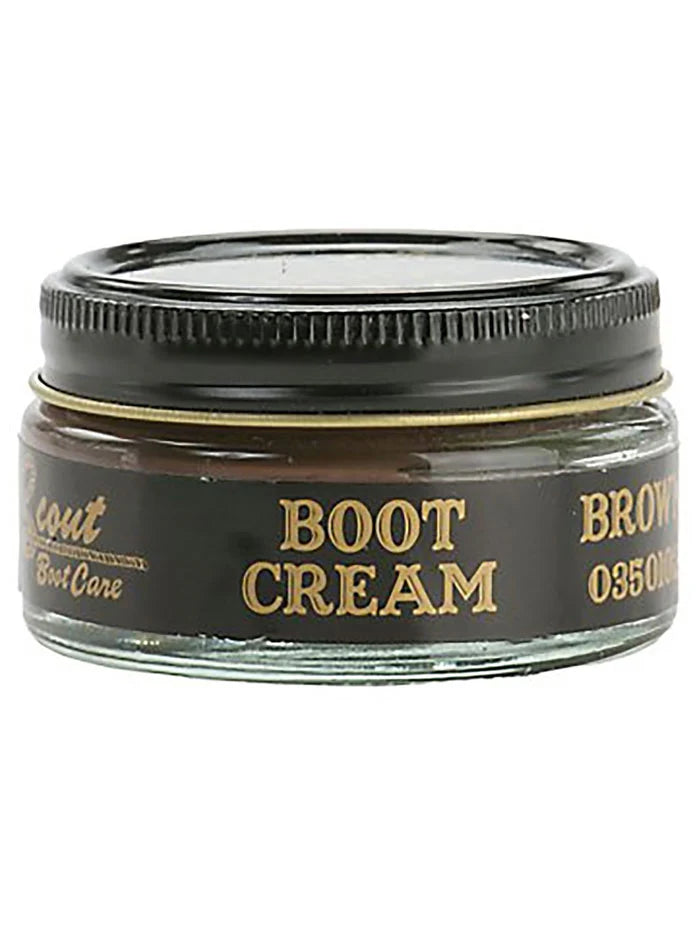 Scout Medium Brown Leather Boot Cream Polish 0350144