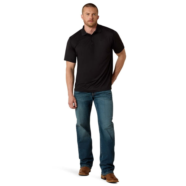 Mens AriatTEK Black Polo Shirts 10009062