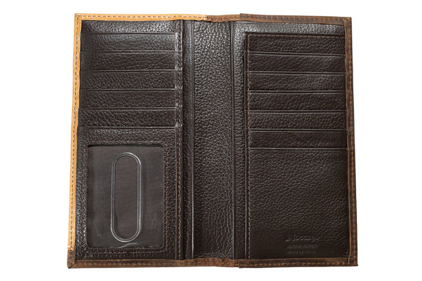 Nocona Scroll Embossed Rodeo Wallet with Cross N500050144