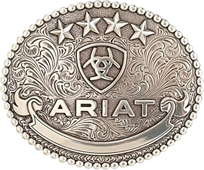 Ariat A37061 Oval Stars and Shield Belt Buckle