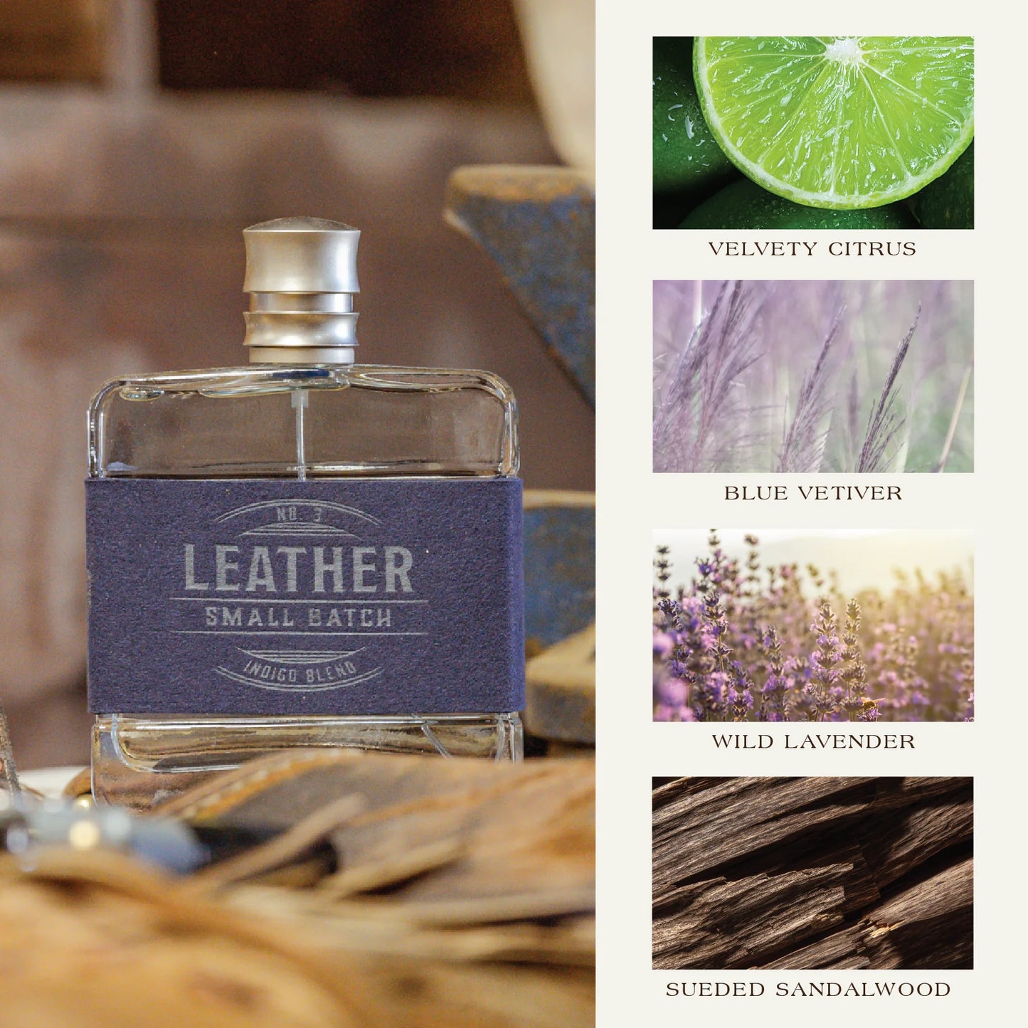 Leather Small Batch Indigo Blend No. 3 Indigo Blend- 100 ml | 3.4 fl oz