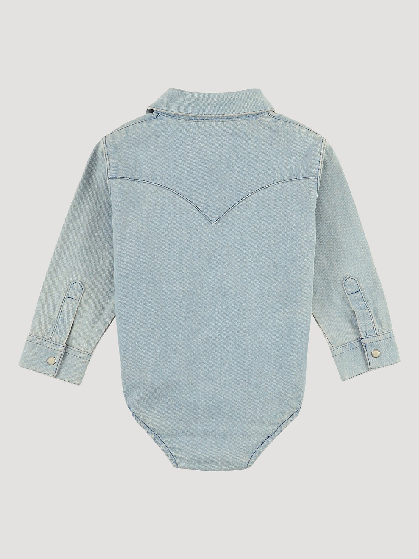 Wrangler Baby Boys Newborn-24 Months Long Sleeve Faded Western-Style Bodysuit