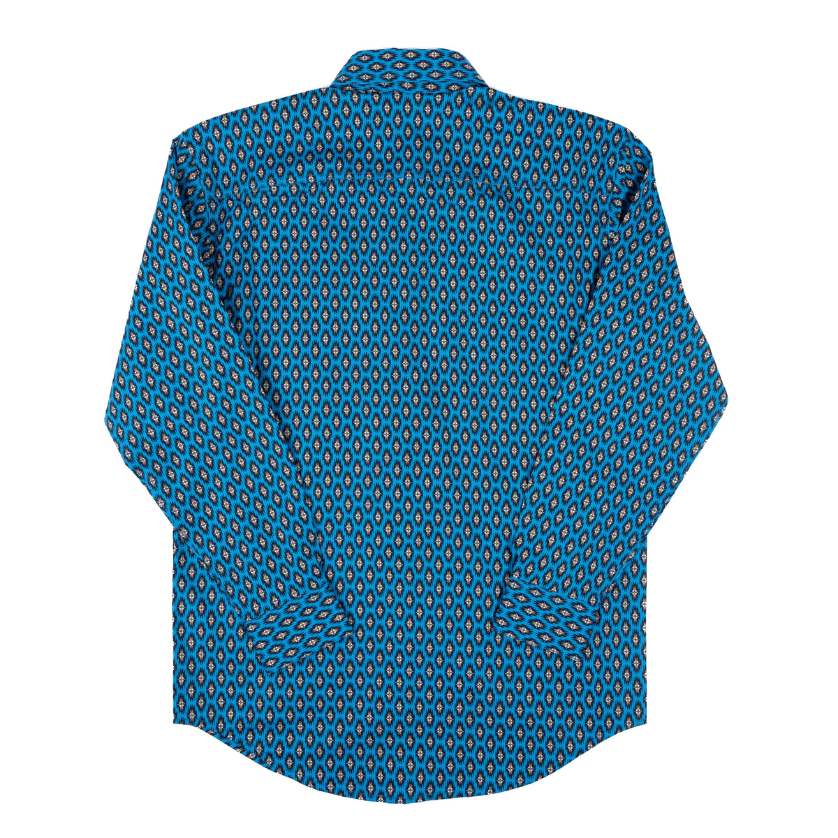 ROCK & ROLL DENIM CLASSIC FIT BLUE BUTTOM DOWN SHIRT BMB2S07645