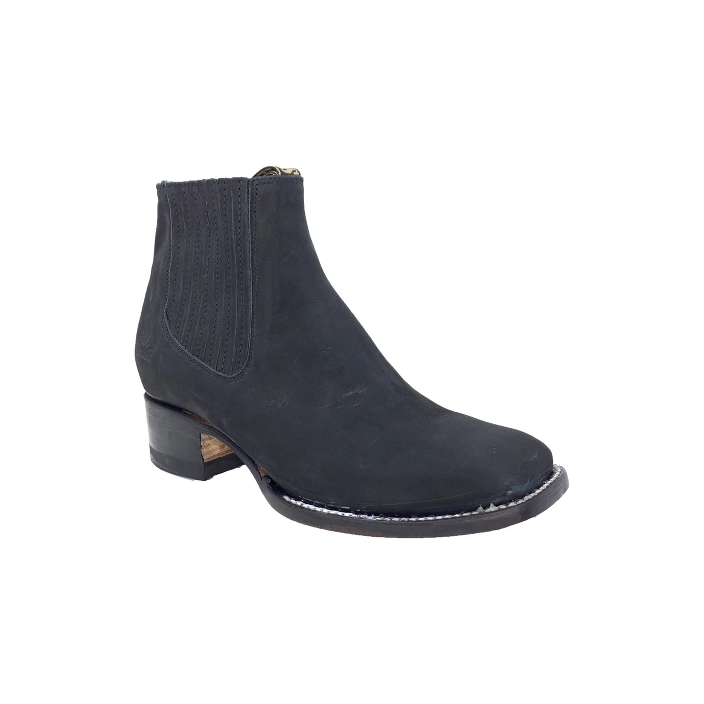 SEMENTAL NOBUCK BLACK SHORT BOOT RODEO -RSBA100094
