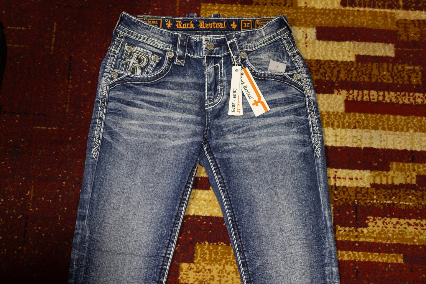 Rock Revival Men's Blue Remington Straight Cut Demin