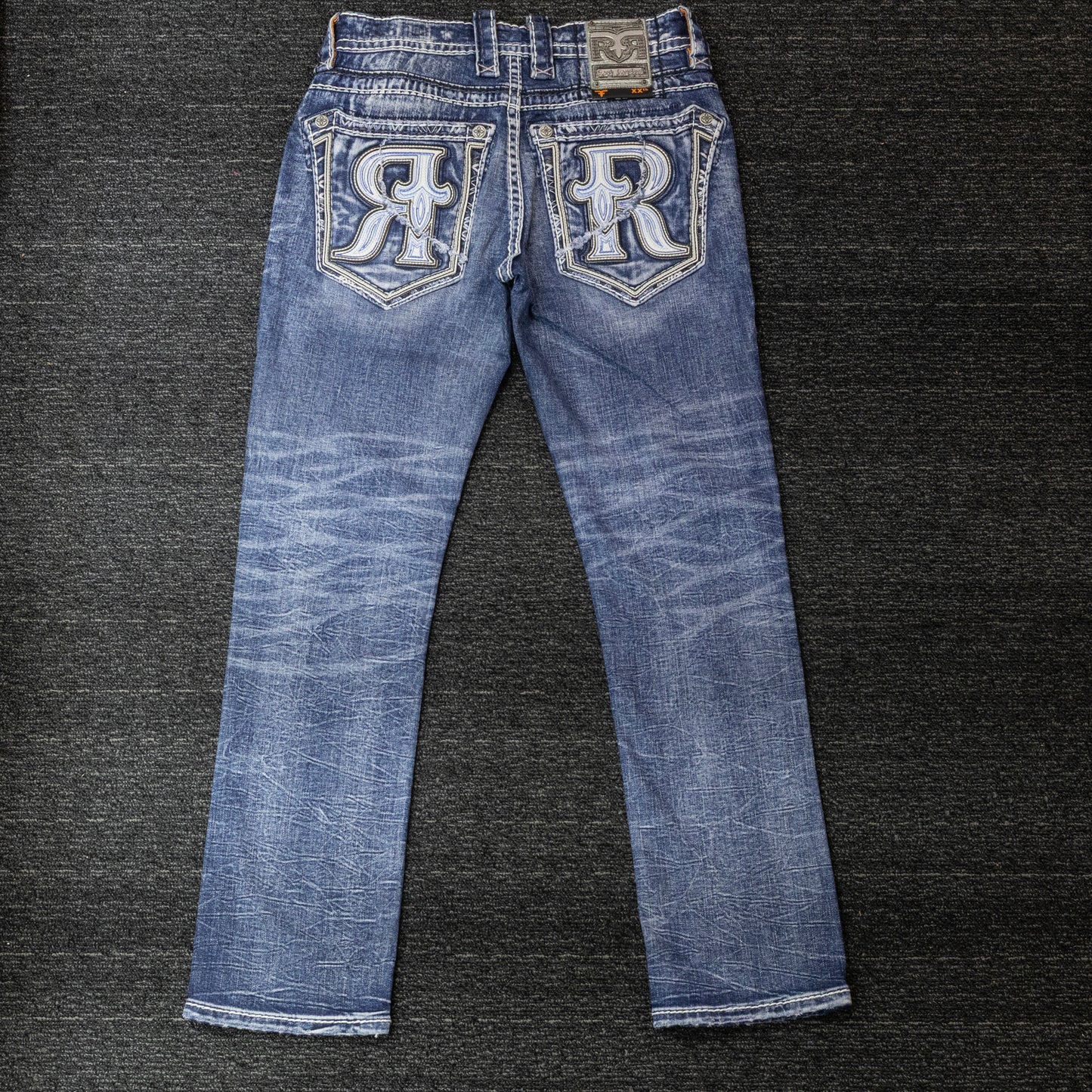 Rock Revival Men's Blue Remington Straight Cut Demin