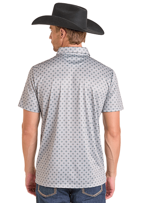 Rock & Roll Geo Printed Polo Shirts BM51T07278